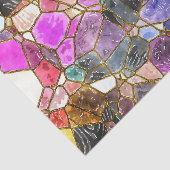 Dekoupage von gefestigten Glasfarben Seidenpapier (Ausschnitt)