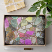 Dekoupage von gefestigten Glasfarben Seidenpapier (Geschenk)