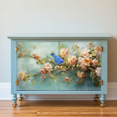 Dekoupage von Indidigervögeln und Blume Geschenkpapier Set