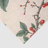 Dekoupage von Kardinälen und Roten Bereren Seidenpapier (Detail)