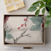 Dekoupage von Kardinälen und Roten Bereren Seidenpapier (Geschenk)