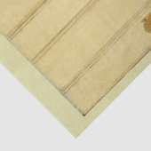 Dekoupage von Mann und seinem Hund Seidenpapier (Ausschnitt)