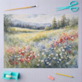 Dekoupage von Red White und Blue Wildblume Seidenpapier (Basteln)