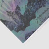 Dekoupage von Rock and Roll Skull and Bats Seidenpapier (Ausschnitt)