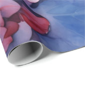 Dekoupage von rosa und Lila Wasserfarben Geschenkpapier (Rolleneckpunkt)