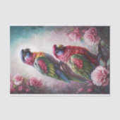 Dekoupage von Rose und Rainbows Seidenpapier (Vorderseite)