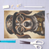 Dekoupage von Steampunk-Dackeln Seidenpapier (Handwerk)