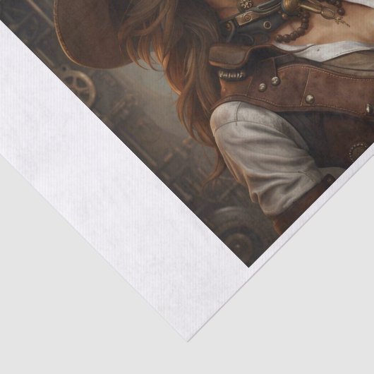 Dekoupage von Steampunk Seidenpapier (Ausschnitt)