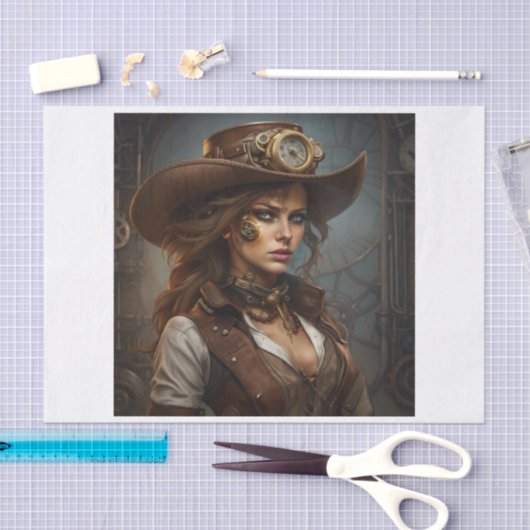 Dekoupage von Steampunk Seidenpapier (Handwerk)