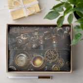 Dekoupage von Steampunk-Woman Mechanischen Element Seidenpapier (Geschenk)