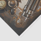 Dekoupage von Steampunk-Woman Mechanischen Element Seidenpapier (Ausschnitt)