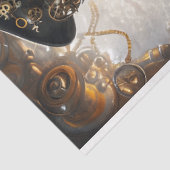 Dekoupage von Steampunk-Woman Mechanischen Element Seidenpapier (Ausschnitt)