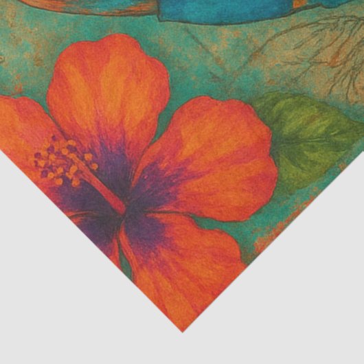 Dekoupage von Tropical Blue Crab - Coastal Seidenpapier (Ausschnitt)