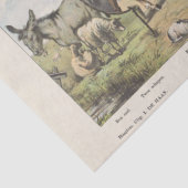 Dekoupage von Vintagen niederländischen Kunstwerke Seidenpapier (Detail)