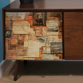 Dekoupage von Vintagen Papieren Seidenpapier