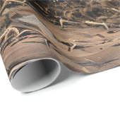 Dekoupage von Whimsical Ghost Corn Field Pumpkins Geschenkpapier (Rolleneckpunkt)