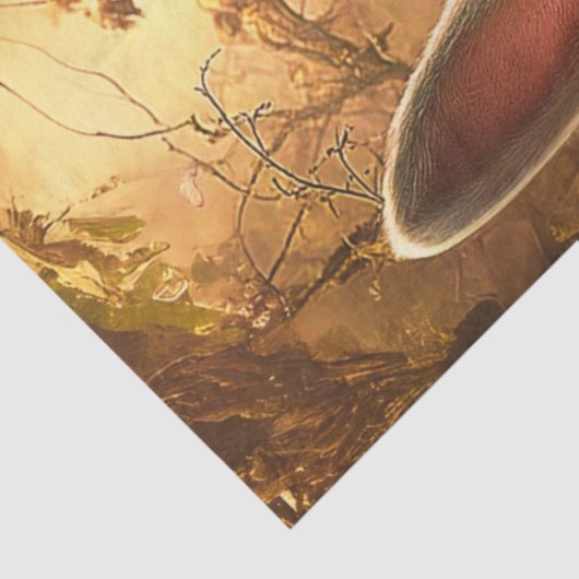 Dekoupage Whimsical Blonde Girl in Wonderland Seidenpapier (Ausschnitt)