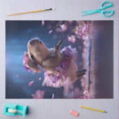 Dekoupage Whimsical Capybara in Tutu Tanzen Seidenpapier (Basteln)