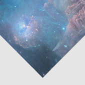 Dekoupage Whimsical Celestical Landscape Misty Blu Seidenpapier (Ausschnitt)