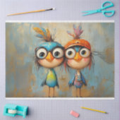 Dekoupage Whimsical Charakter Wackadoodle Brothers Seidenpapier (Basteln)