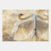 Dekoupage Whimsical Collection Pferde & Swan Geschenkpapier Set (Vorderseite 3)