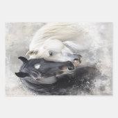 Dekoupage Whimsical Collection Pferde & Swan Geschenkpapier Set (Vorderseite 2)