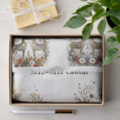 Dekoupage Whimsical Deer Floral Wildlife Scrapbook Seidenpapier (Geschenk)