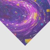 Dekoupage Whimsical Elara Tanzende Goldene Straße Seidenpapier (Ausschnitt)