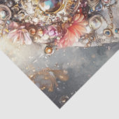 Dekoupage Whimsical Elephant Juwelen verziert Seidenpapier (Ausschnitt)