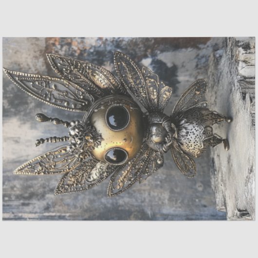 Dekoupage Whimsical Fairy Creature Intricated Wing Seidenpapier (Vorderseite)