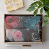 Dekoupage Whimsical Fantastische House Farbe Seidenpapier (Geschenk)