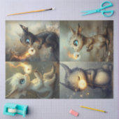 Dekoupage Whimsical Fantasy Dragons Seidenpapier (Basteln)