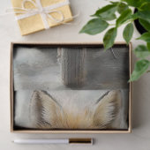 Dekoupage Whimsical Fox Riding Motorrad Seidenpapier (Geschenk)