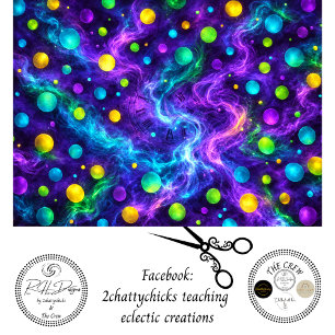 Dekoupage Whimsical Koordinierender Farbstrudel Seidenpapier