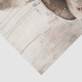 Dekoupage Whimsical Kuh Painting Pink Blume Seidenpapier (Ausschnitt)