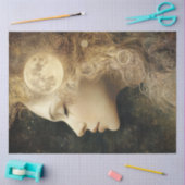 Dekoupage Whimsical Lady Celestie Moon Elements Seidenpapier (Basteln)