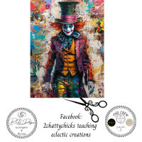 Dekoupage Whimsical Narrren Digitale Kunst
