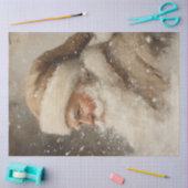 Dekoupage Whimsical Non Traditional Santa Tan Anzu Seidenpapier (Basteln)