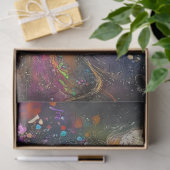 Dekoupage Whimsical Oaster Angel Swirren Farben Seidenpapier (Geschenk)