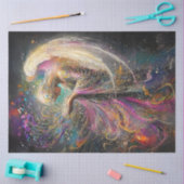 Dekoupage Whimsical Oaster Angel Swirren Farben Seidenpapier (Basteln)