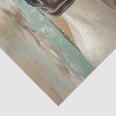 Dekoupage Whimsical Pferde Matching Bows and Reins Seidenpapier (Ausschnitt)