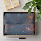 Dekoupage Whimsical Rentier mit Licht Seidenpapier (Geschenk)