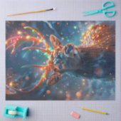 Dekoupage Whimsical Rentier mit Licht Seidenpapier (Basteln)