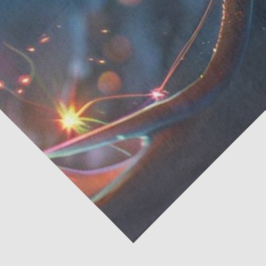 Dekoupage Whimsical Rentier mit Licht Seidenpapier (Ausschnitt)