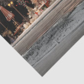 Dekoupage Whimsical Santa Claus Country Hütte Seidenpapier (Ausschnitt)