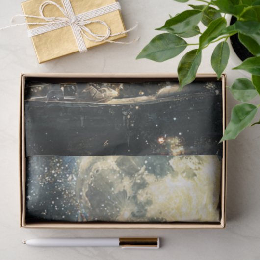 Dekoupage Whimsical Scene Alice & Rabbit Seidenpapier (Geschenk)