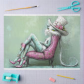 Dekoupage Whimsical Sophisticine in Lounge Seidenpapier (Basteln)