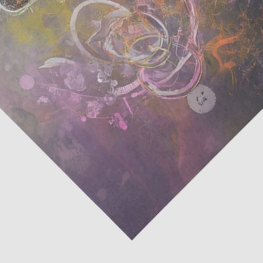 Dekoupage Whimsical Steampunk Lebendiger Affe Seidenpapier (Ausschnitt)