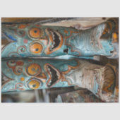 Dekoupage Whimsical Stoned Comical Face Boots Seidenpapier (Vorderseite)