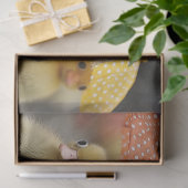 Dekoupage Whimsical Summer Ducklings in Rain Seidenpapier (Geschenk)